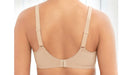 Glamorise Elegance Lace, a full coverage, supportive plus size bra. Color Beige. Style 9845.