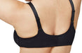 Glamorise Elegance, a front closing, plunge, lace bra. Color Black. Style 9245.