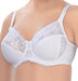 Glamorise Lacy, a feminine tshirt bra. Color white. Style 9035.