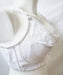 Goddess Floral lace, a wireless full coverage bra on sale. Color white. Style 650.