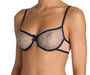 Marie Jo Azuma, a full cup bra with loads of style. Color Blue. Style 012-1580.