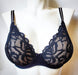 Marie Jo Helmut, a triangle style full cup bra. Color Black. Style 0121990.