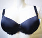 Naturana Lace, a seamless padded tshirt bra. Color Black. Style 7457.