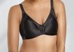 Naturana, a wireless minimizer bra ideal for plus size women. Color Black. Style 5063.