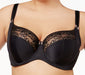 Sculptresse by Panache, Chi Chi, a great plus size bra in a balconette style. Color black. Style 7695.