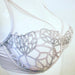 A full cup Simone Perele bra on sale, Java, made of a beautiful sheer lace with beautiful embroidery. Color Linen. Style 12G319.