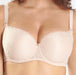 Aubade Rosessence, a moulded, contour, tshirt bra with amazing shape provides superior comfort at a sale price. Color Beige. Style HK04.