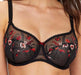 Empreinte Ashley, a sheer demi bra. Color Noir. Style 08183