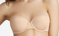 Wacoal Red Strapless, a versatile strapless bra. Wear it with or without straps. Smooth contour cups for great shape. Will not slip down. Color Beige. Style 854219.