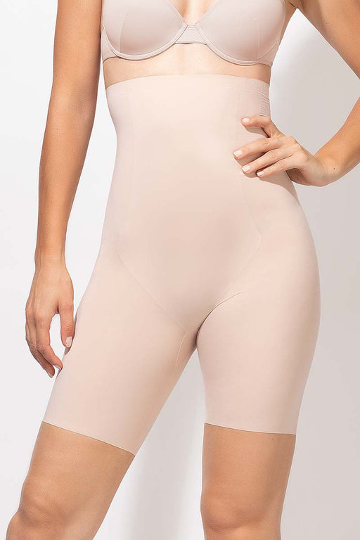 Spanx Oncore High Waisted Mid Thigh Short - Belle Lingerie  Spanx Oncore  High-Waist Mid Thigh Shaping Short - Belle Lingerie