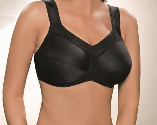 Kate by Ulla, a standout sports bra for the full bust woman. Large side support panels provide optimum fit and reduces negative strain. Style 6024. 